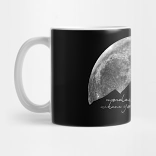 Mountains And Woman On Moon, Moonchasing Mug